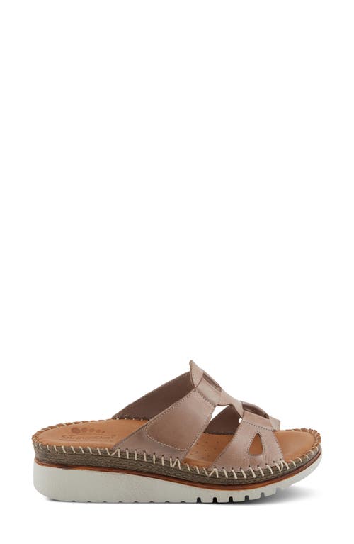 Shop Spring Step Montera Platform Slide Sandal In Taupe