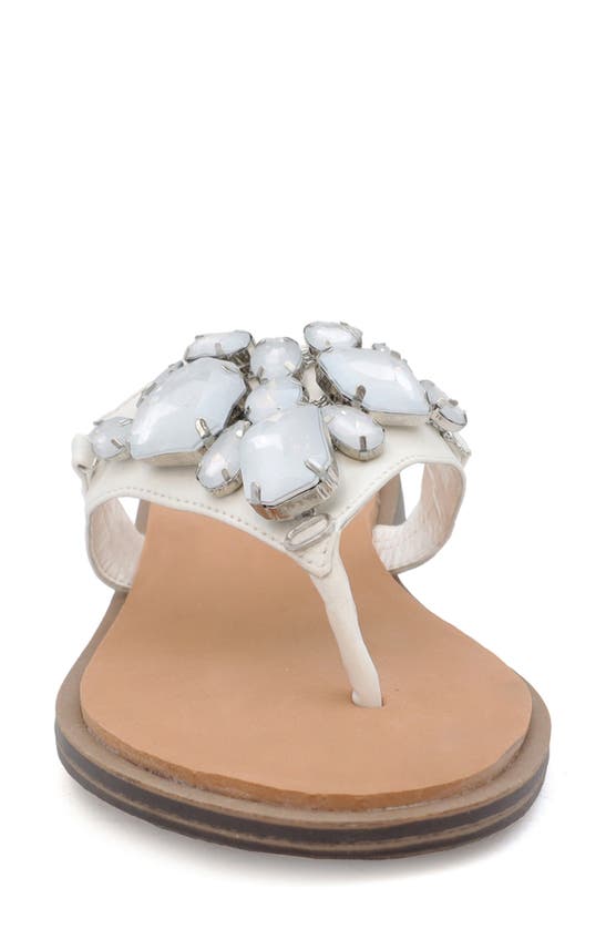 Wlk By S. Miller Myles Embellished Sandal In White