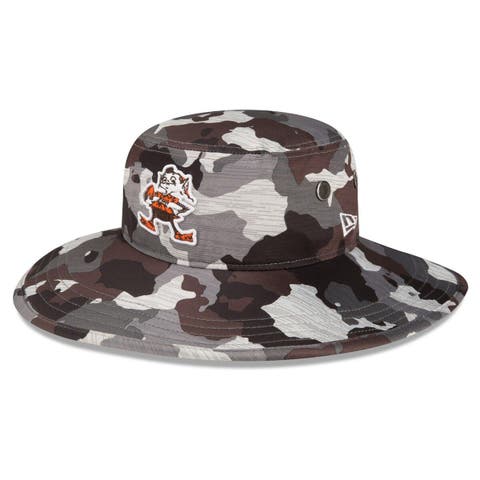 New Era Men's Denver Broncos Training Camp White Panama Bucket Hat