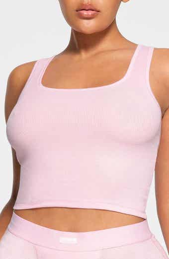 Skims for Women SS24 Collection  Cotton rib tank top, Ribbed tank tops,  Cotton tank top