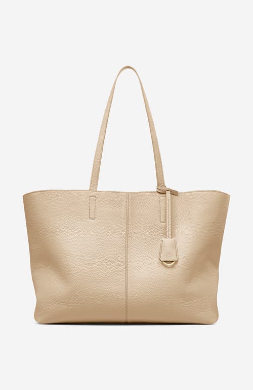 Maison De Sabre Maison De Sabré Large Leather Zipped Soft Tote In Saharan Nude