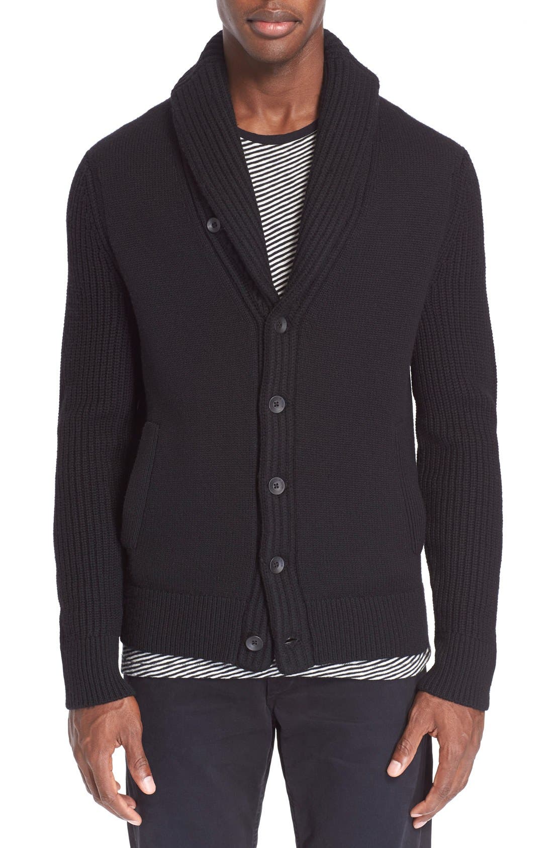 rag and bone shawl collar cardigan