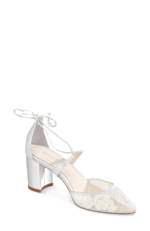 Abigail Pointed Toe Pump in Ivory