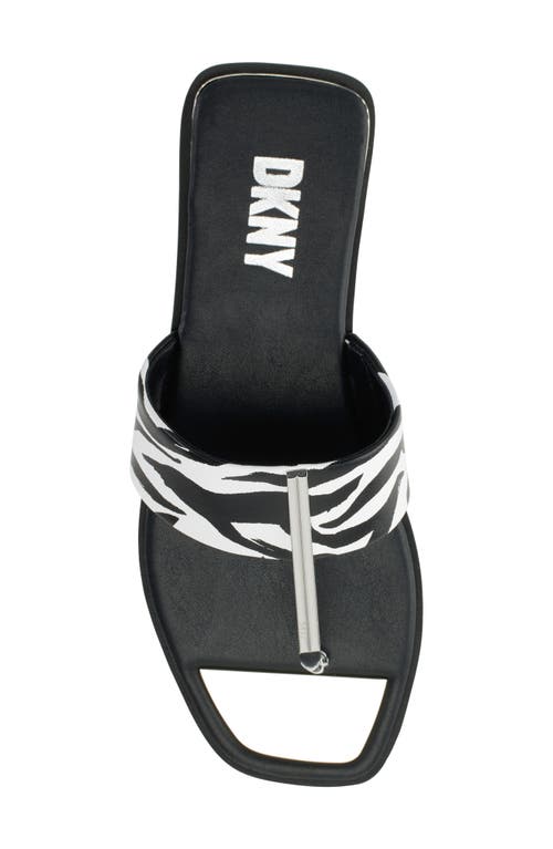 Shop Dkny Deja Flip Flop In Black/white