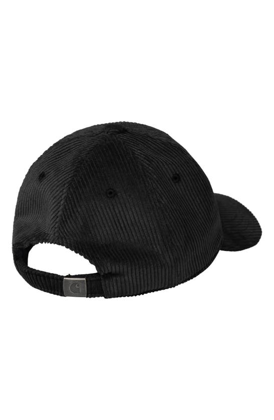 Shop Carhartt Harlem Corduroy Cap In Black