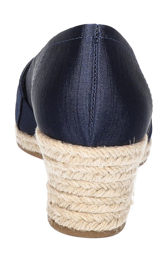 Easy Street Women's Jasper Super Flex Espadrille Sandals In Navy Thai Silk