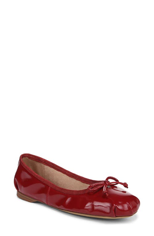 Shop Sam Edelman Zooey Ballet Flat In Red Mahogany