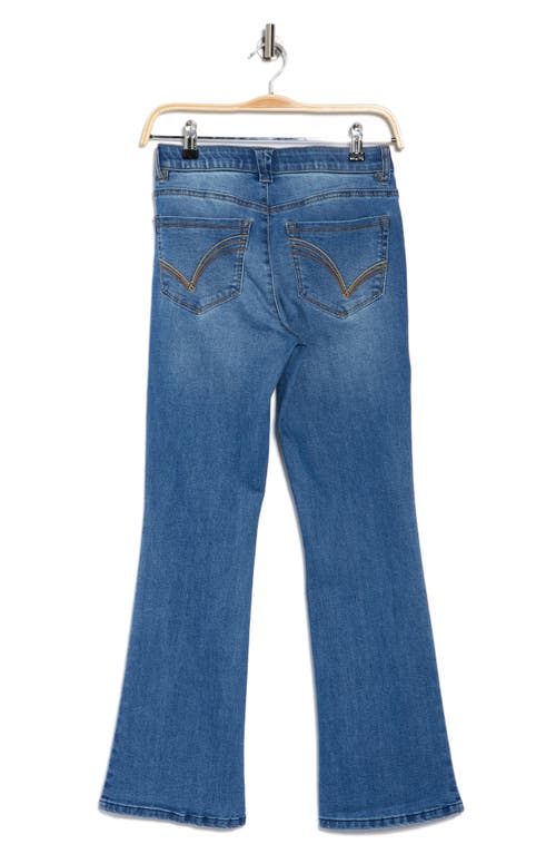 Democracy Itty Bitty Embroidered Bootcut Jeans In Mid Blue