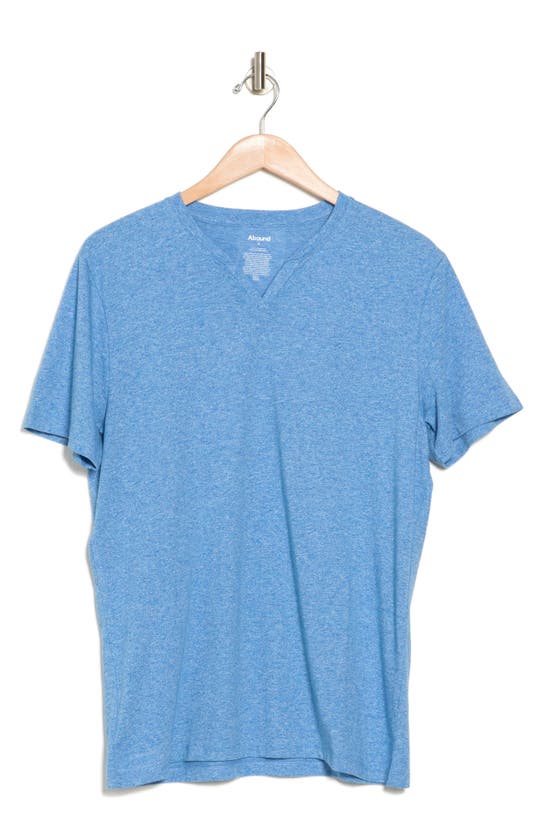 Abound Notched Neck T-shirt In Blue Palace Jaspe