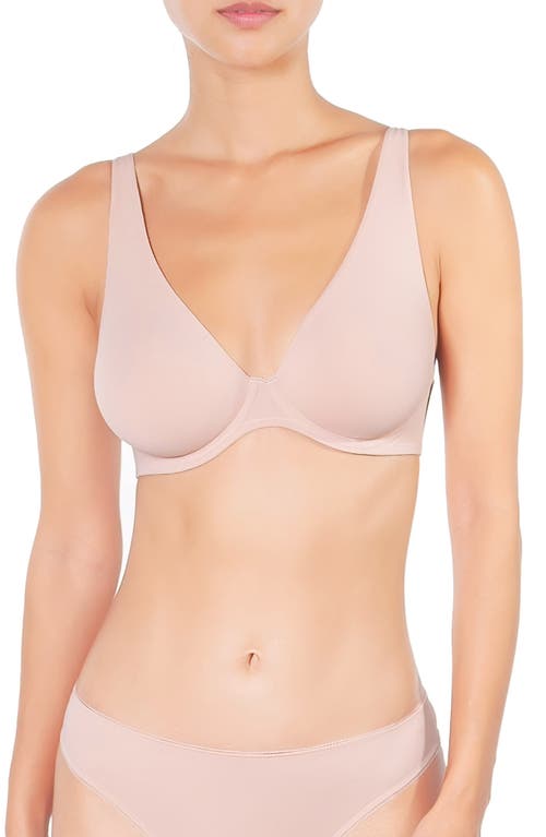 Shop Huit Forever Skin Underwire Triangle Bra In Blush