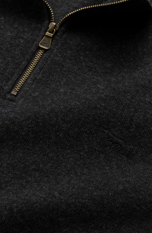 Rodd & Gunn Alton Ave Quarter Zip Sweater In Asphalt
