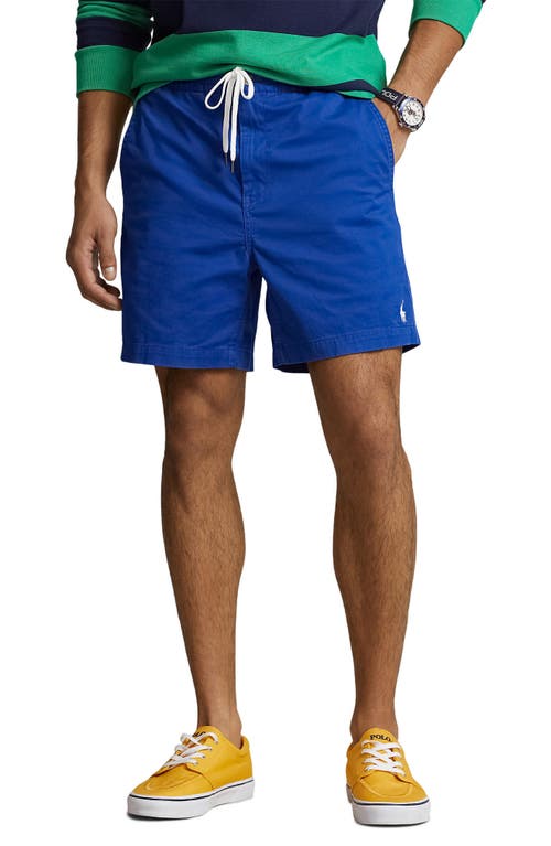 Polo Ralph Lauren Prepster Flat Front Stretch Cotton Twill Shorts in Saphire Star at Nordstrom, Size Small