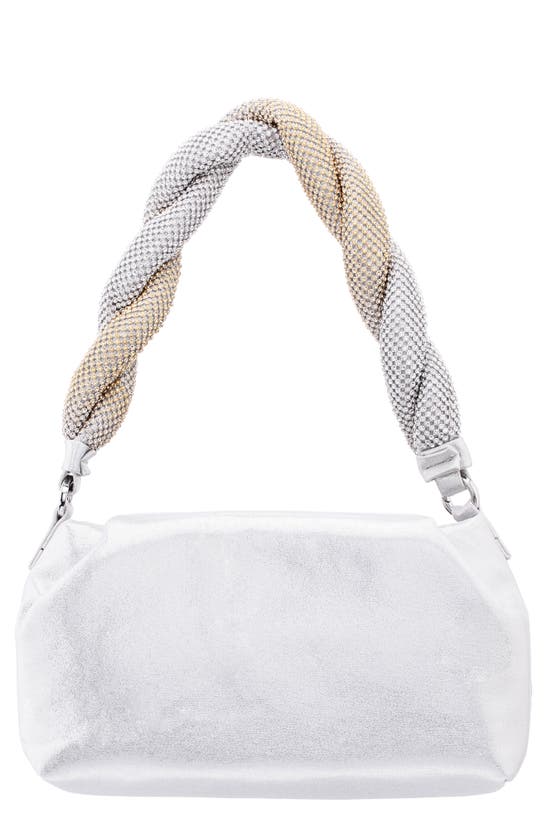Nina Becca Shoulder Bag In Silver