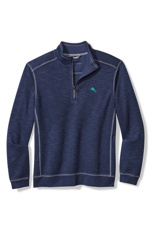 Shop Tommy Bahama Tobago Bay Half Zip Pullover In Island Nav