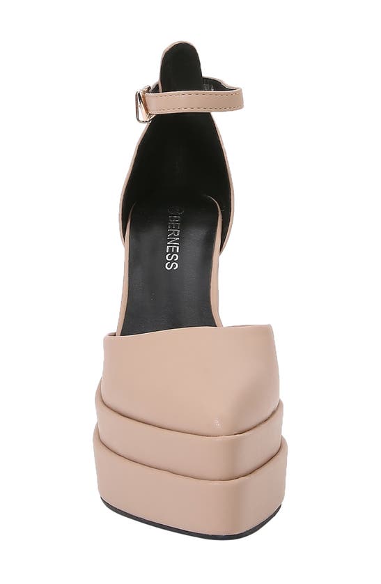 Shop Berness Shiloh Platform Pump In Beige