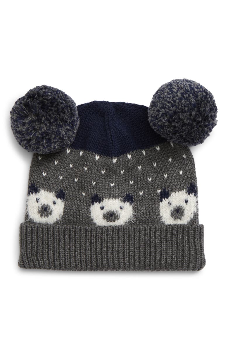Double Pom Pattern Hat Double Pom Pattern Hat