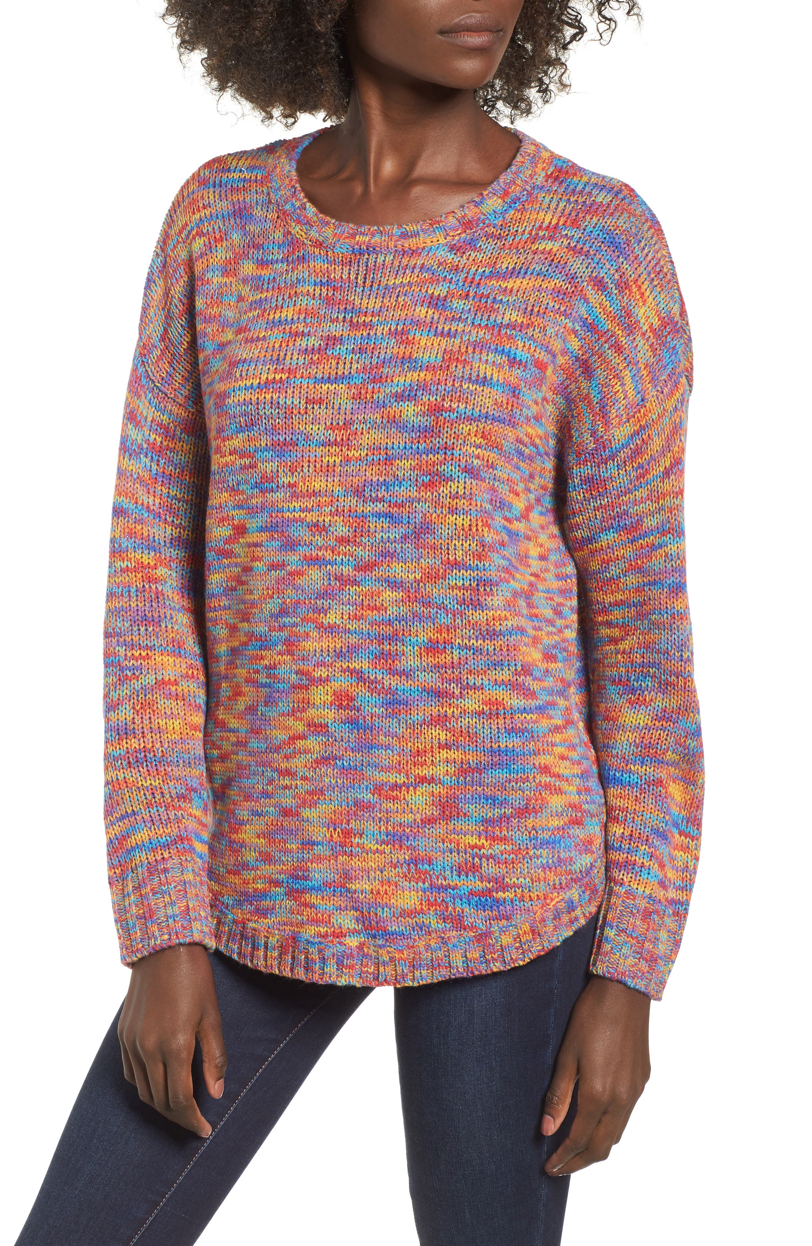 One Clothing Space Dye Sweater Nordstrom