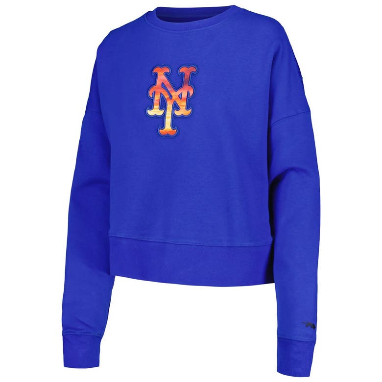 Shop Pro Standard Royal New York Mets Painted Sky Pullover Sweatshirt