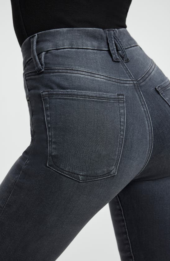 Good American Always Fits Good Straight High Waist Straight Leg Jeans In Black253