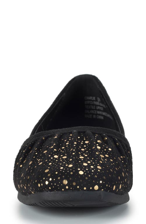 Baretraps Charlie Flat In Black/old Gold