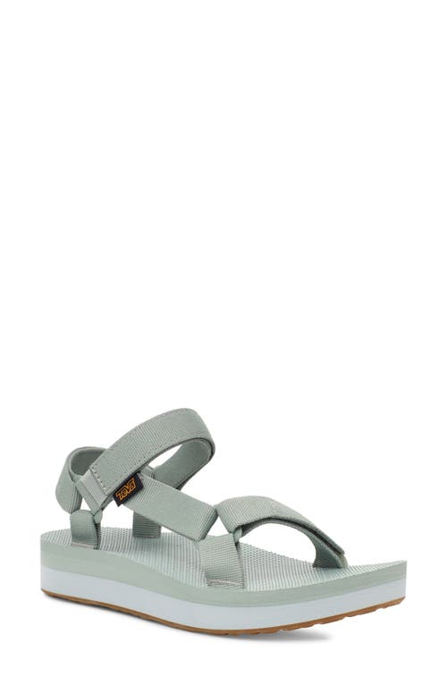 Teva Midform Universal Pearl Blue Sandals In Wrought Iron/pearl Blue