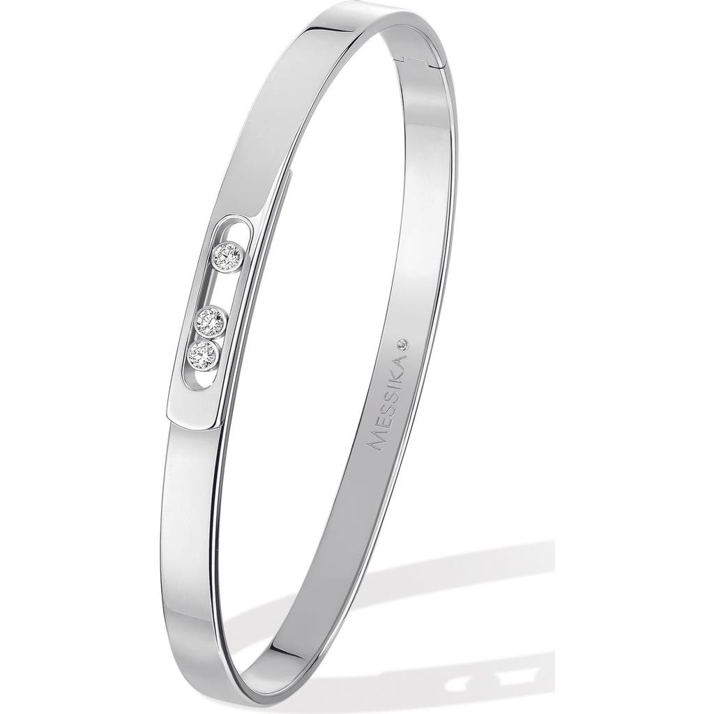 Messika Move Noa Diamond Bangle In White Gold