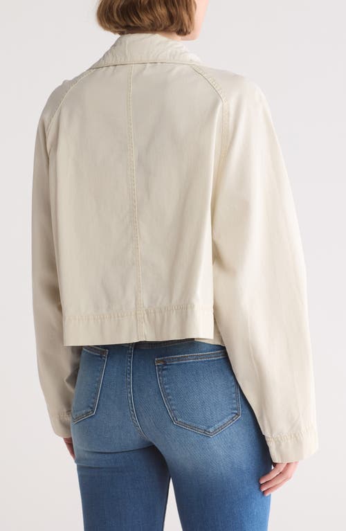 Vigoss Crop Cargo Jacket In Ecru