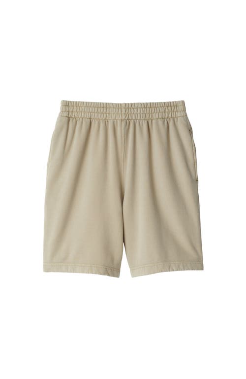 Shop Burberry Cotton Blend Shorts In Safari