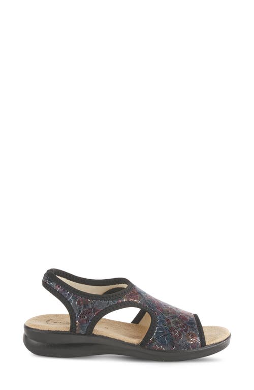 Shop Flexus By Spring Step Nyaman Slingback Sandal In Black Multi