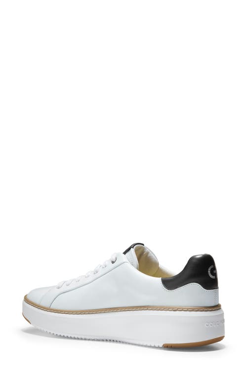 Shop Cole Haan Grandpro Topspin Sneaker In Black/ivory/cyber Yellow