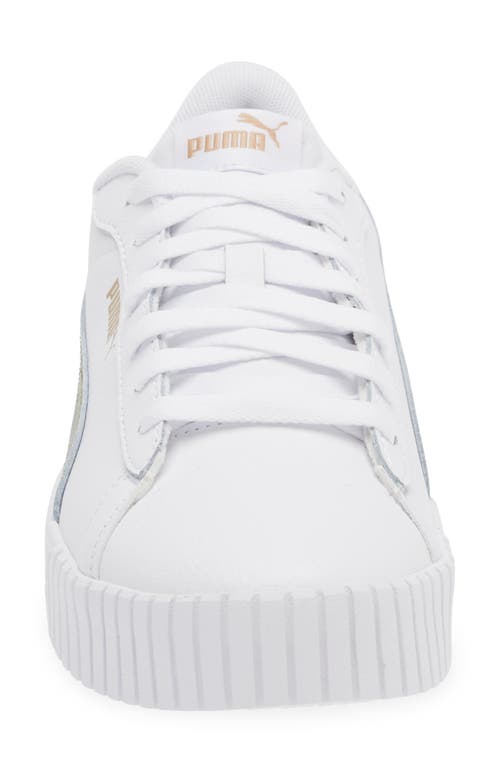 Puma Crew 2.0 Camo Sneaker In White-covert Green