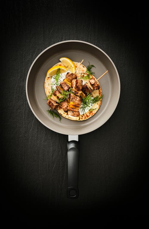 Fissler Ceratal Comfort Ceramic Non-stick Frying Pan Set In Warm Grey