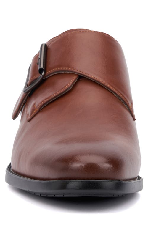 X-ray Footwear Men's Riley Monk Strap Dress Shoe In Cognac