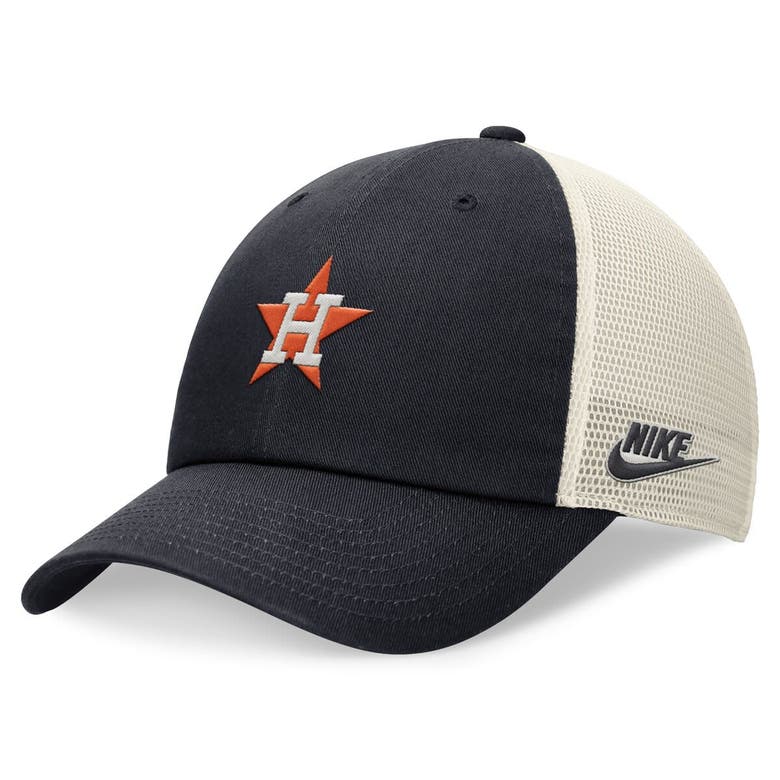 Shop Nike Navy Houston Astros Cooperstown Collection Rewind Club Trucker Adjustable Hat