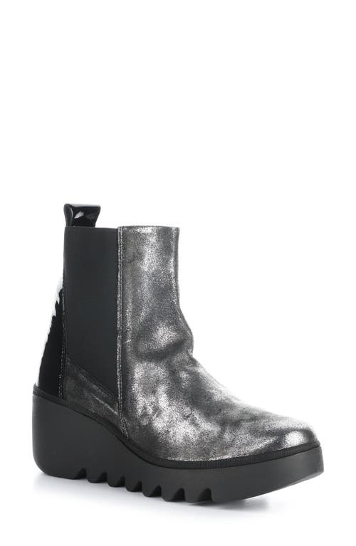 Fly London Fly Long Bagu Wedge Chelsea Boot In Black