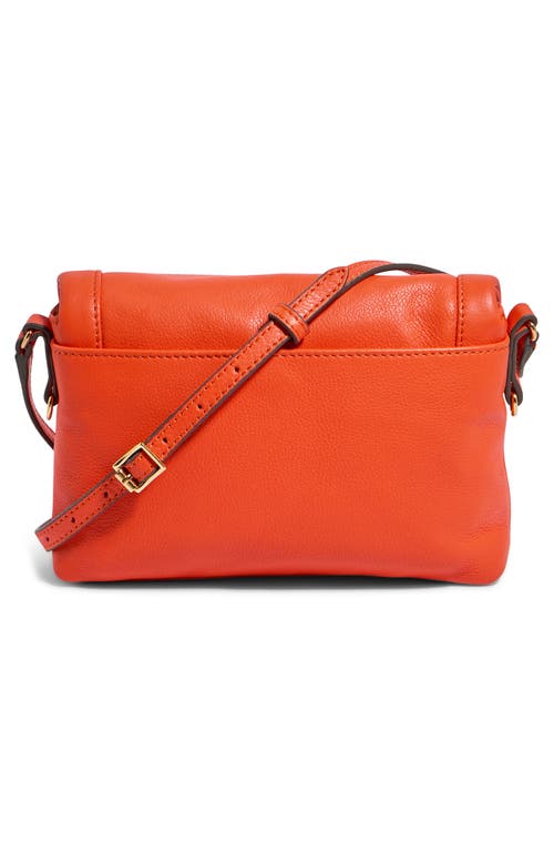 Shop Aimee Kestenberg Crosstown Double Entry Leather Crossbody Bag In Flame