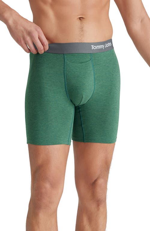 Shop Tommy John Cool Cotton Blend Boxer Briefs In Green Heather