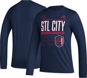 St. Louis City SC adidas Club DNA Long Sleeve AEROREADY T-Shirt - Navy
