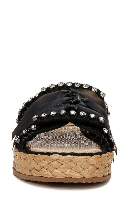 Circus Ny By Sam Edelman Wyatt Ribbon Platform Slide Sandals In Black