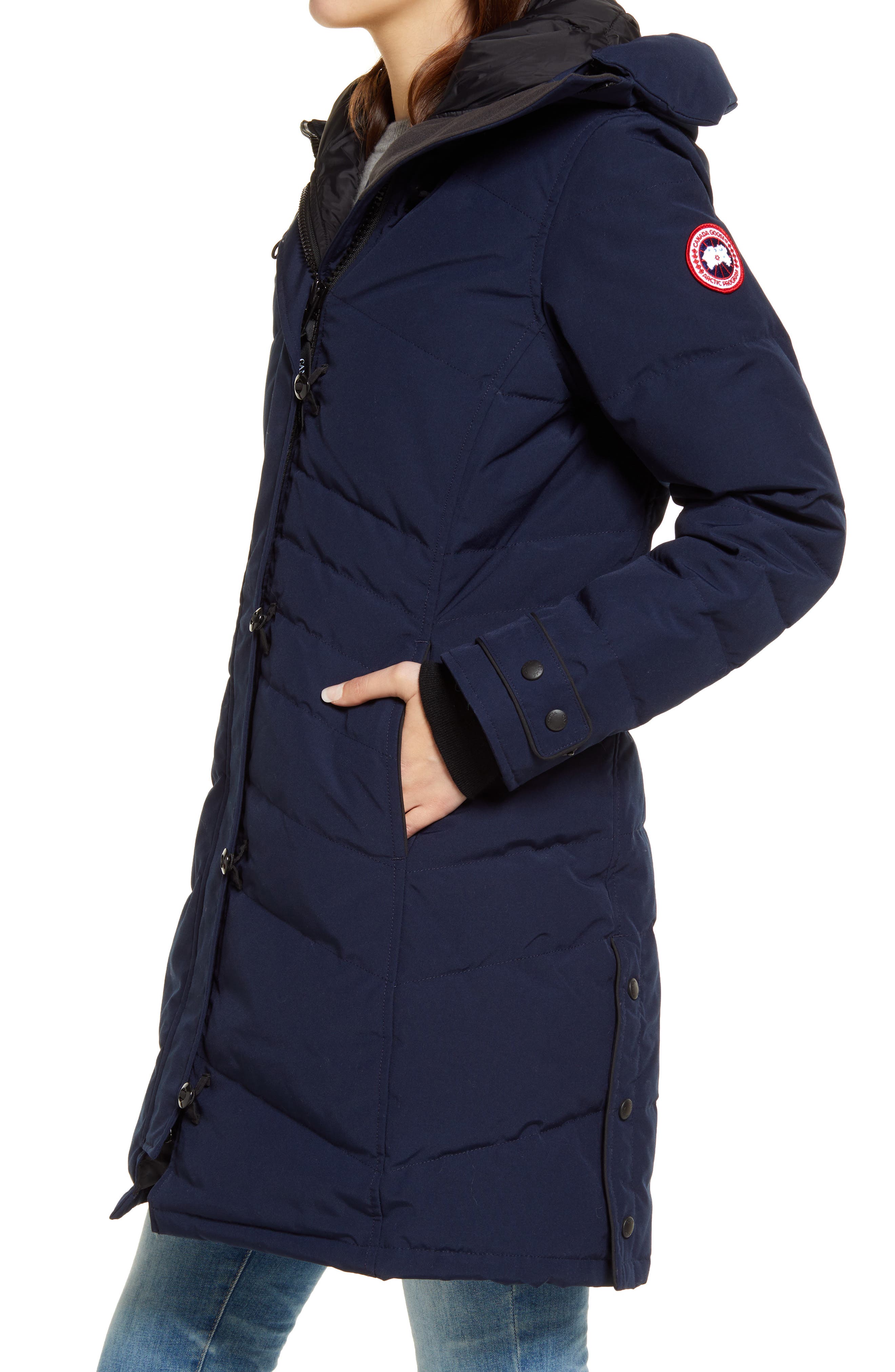 lorette hooded down parka