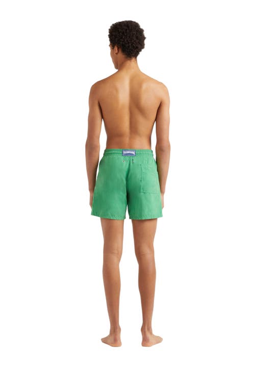Vilebrequin Solid Swim Trunks In Jungle