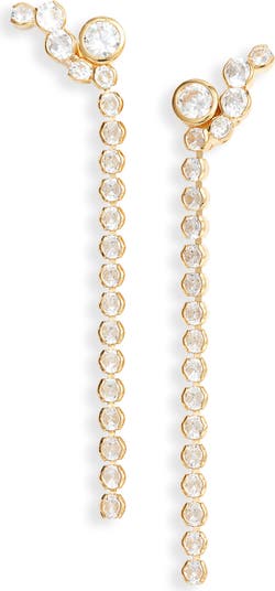 Nordstrom Cubic Zirconia Linear Drop Earrings Nordstrom