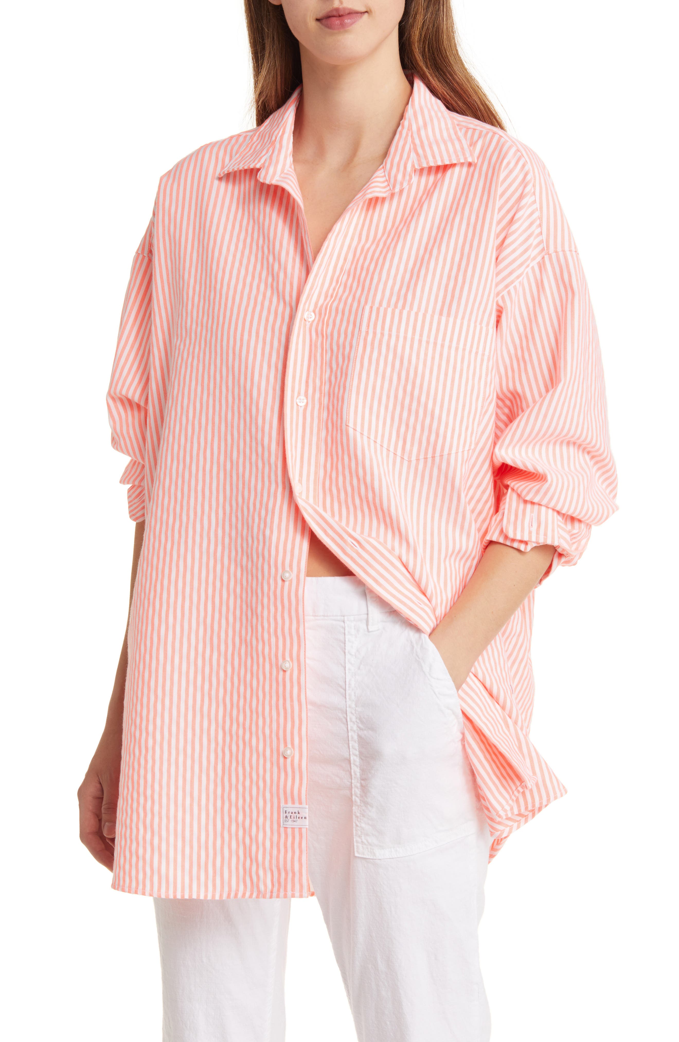 Frank & Eileen, Tops, Frank Eileen Eileen Woven Button Up Shirt In  Vintage Peach