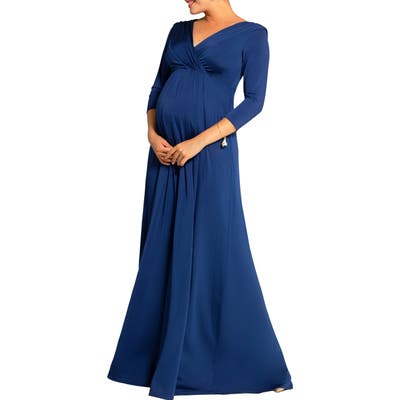 Tiffany Rose Willow Maternity/nursing Gown, Blue