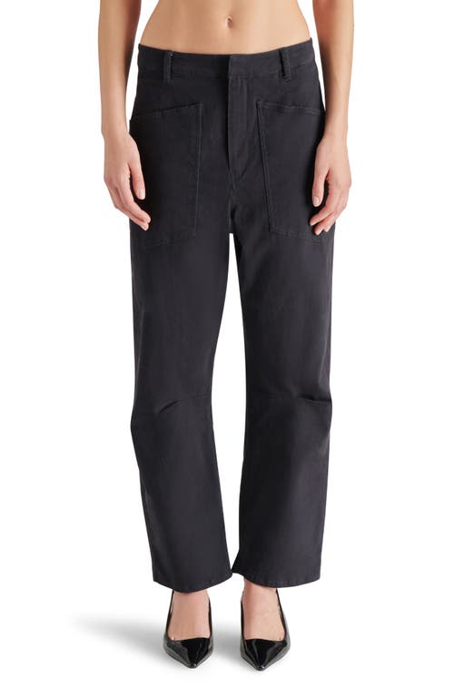 Shop Steve Madden Haniel Barrel Pants In Black