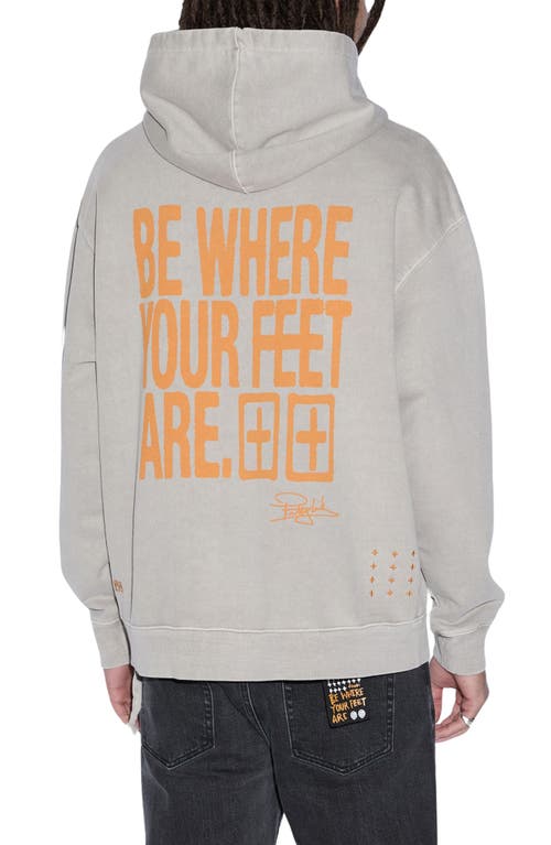 Shop Ksubi Motto Biggie Graphic Hoodie In Grey