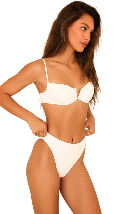 Shop Dippin Daisys Seashore High Waist Cheeky Bikini Bottom In White