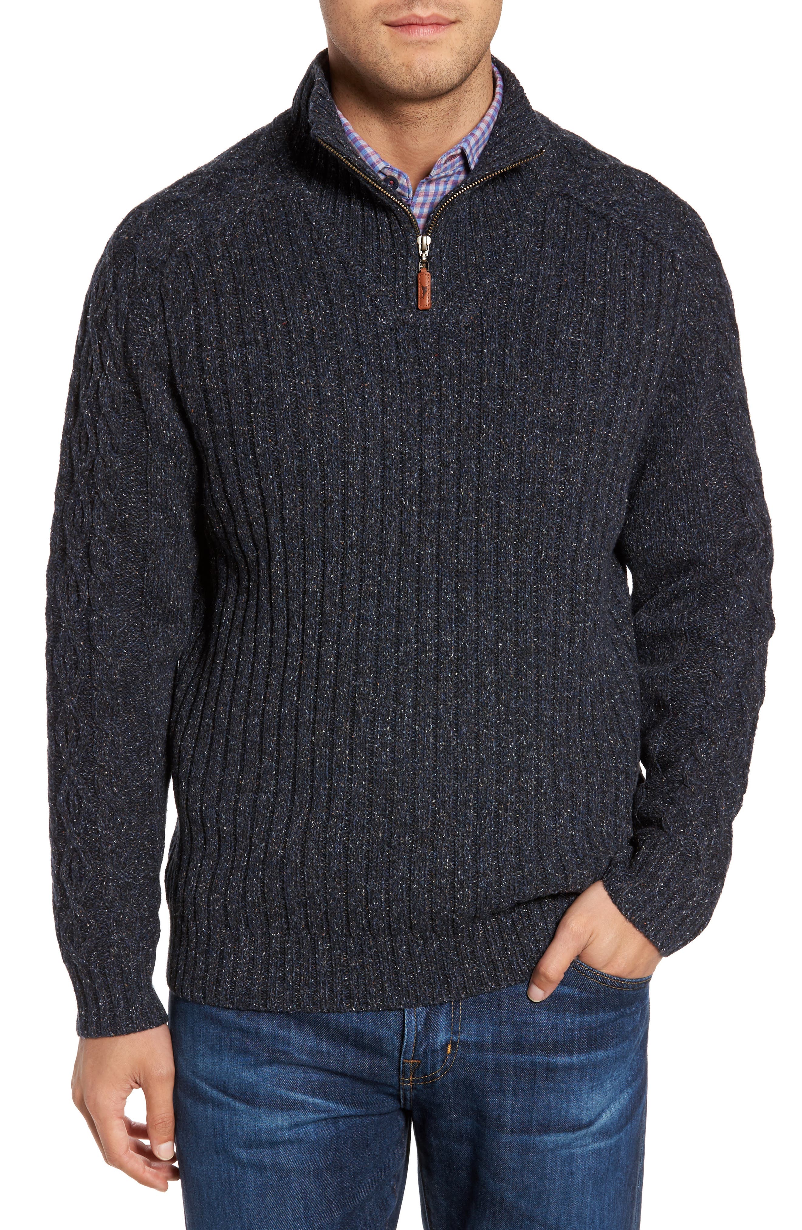 tommy bahama zip sweater