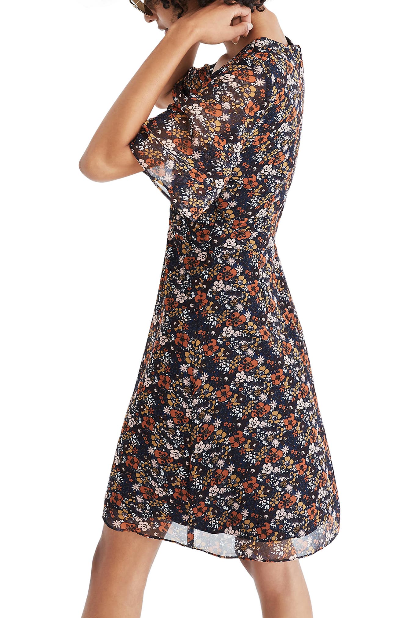 madewell orchard flutter sleeve dress