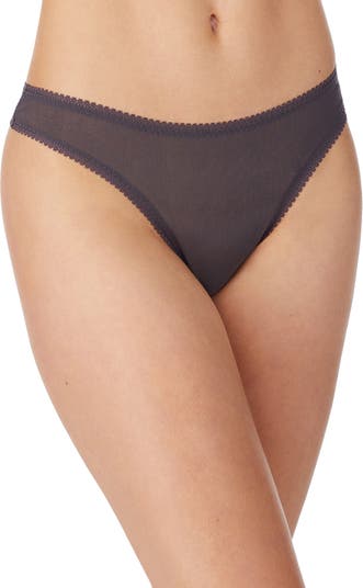 Ongossamer Women's Solid Mesh Hip-g Thong In Black, Size X Small/small :  Target
